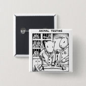 動物試験 缶バッジ (正面&裏面)