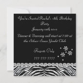 動物誕生会（18歳）と動物デザイン招待状 招待状 (裏面)