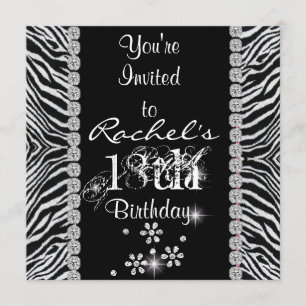 動物誕生会（18歳）と動物デザイン招待状 招待状