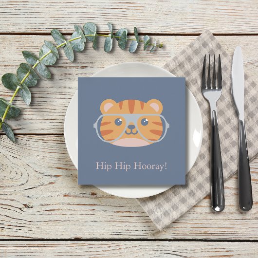 動物誕生日ジャングルタイガーハート シーズンカード