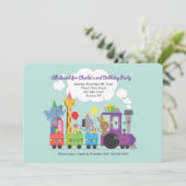 動物誕生日トレイン招待状 招待状 (スタンド正面)