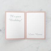 動物誕生日ペンギン紙吹雪誕生日カード 招待状 (内部)