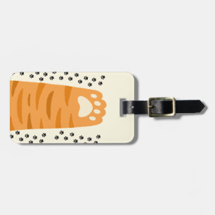 動物足プリント ラゲッジタグ