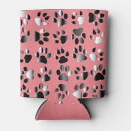 動物足プリント 缶クーラー