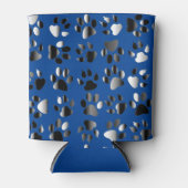 動物足プリント 缶クーラー (正面)