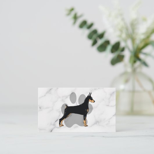 動物足 |黒犬 名刺 (スタンド正面)