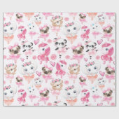 動物踊り ラッピングペーパー (フラット)