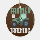 動物農業家畜訓練農家 セラミックオーナメント (左)