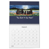 動物野生動物の月 – 毎年恒例のカレンダーアートウサギ カレンダー (3月 2026)