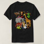 動物野生動物の誕生日パーティー動物園の日26 Ani Tシャツ (デザイン正面)