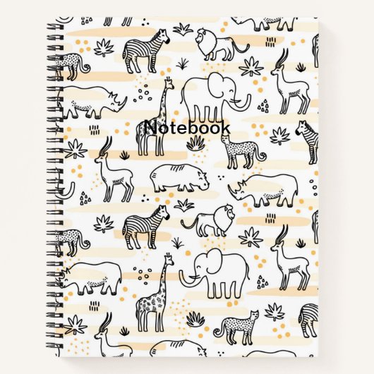 動物野生動物 ノートブック (正面)