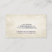 動物霊気ヒーリングウォーターカラーアート 名刺 (裏面)