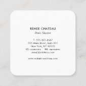 動物霊気マスター名刺 スクエア名刺 (裏面)