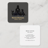 動物霊気マスター名刺 スクエア名刺 (正面/裏面)