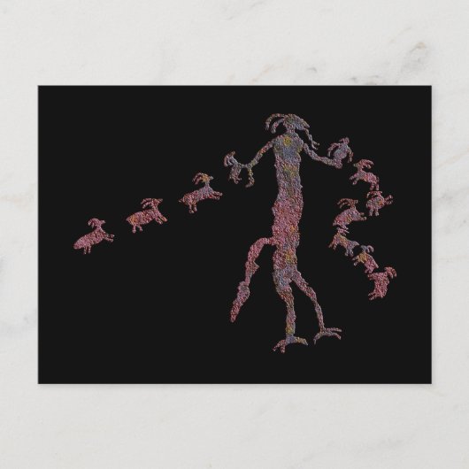 動物霊絵文字 ポストカード (正面)