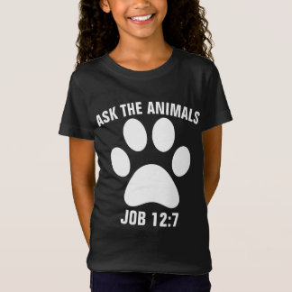 動物頼クリスチャンの子供Tシャツ Tシャツ