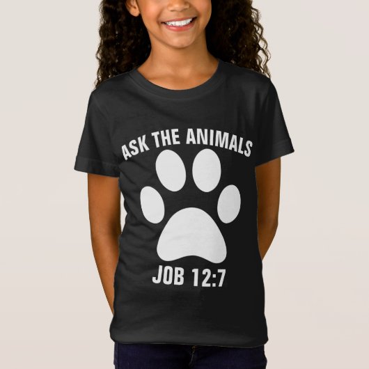 動物頼クリスチャンの子供Tシャツ Tシャツ (正面)