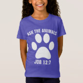 動物頼クリスチャンの子供Tシャツ Tシャツ (正面)