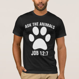 動物頼クリスチャン動物愛好家Tシャツ Tシャツ