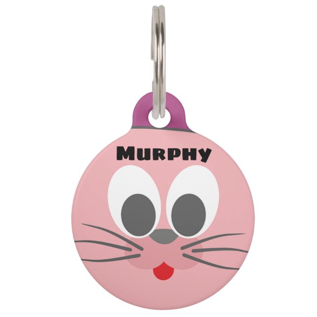 動物顔 ペット　ネームタグ (正面)