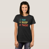 動物食べ形バロを作るスリープツイストバルーン Tシャツ (正面フル)