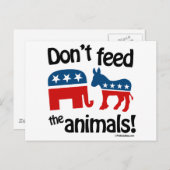 動物食べ物を与えを避ける – ポストカード (正面/裏面)