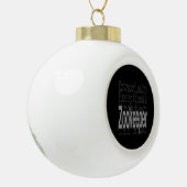 動物飼育係 セラミックボールオーナメント (左)