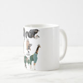 動物飼育員としての動物 コーヒーマグカップ (正面右)