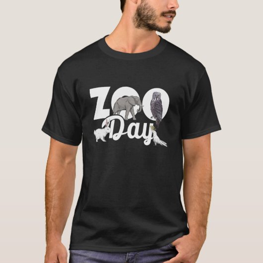 動物飼育員Zoo Keeper Animal Lo Tシャツ (正面)