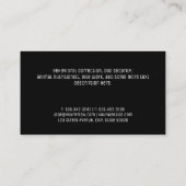 動物飼養業 |犬の猫のハートロゴ 名刺 (裏面)