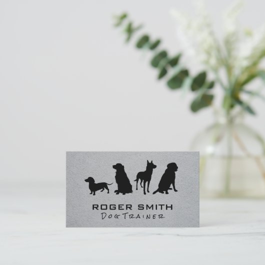 動物飼養業 | 犬訓練 名刺 (スタンド正面)