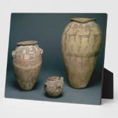 動物飾の様々なフリーズの花瓶 フォトプラーク (側面)