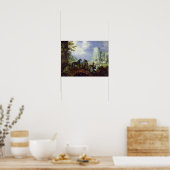 動物魅力的のオルフェウス， 1626 ポスター (キッチン)