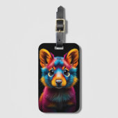 動物鮮やかデザインカラフル ラゲッジタグ (正面縦)