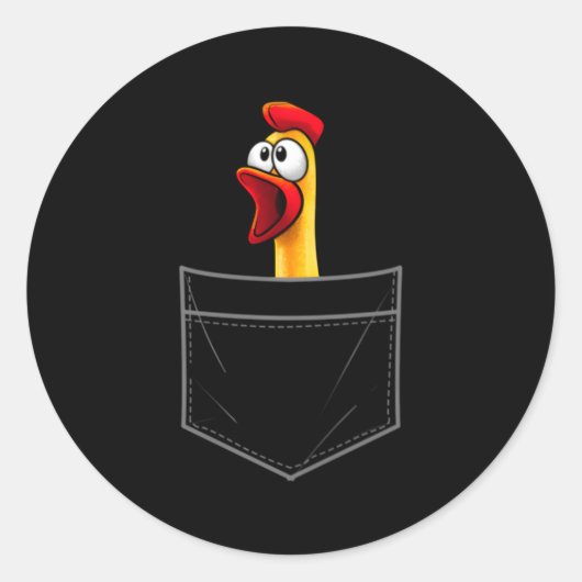 動物鶏用ゴムチキン ラウンドシール (正面)