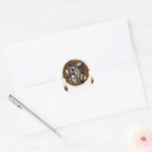 動物1 ラウンドシール (封筒)