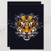 動物 かわいい トラ | バスルームの壁 (正面/裏面)