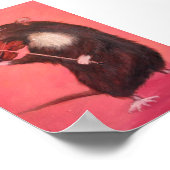 動物，かわいい，動物，水色，おもしろい自然 ポスター (角)