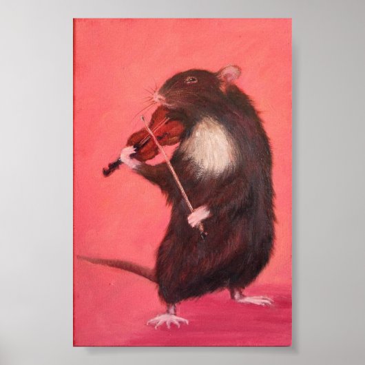 動物，かわいい，動物，水色，おもしろい自然 ポスター (正面)