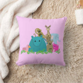 動物(つる植物) クッション (ブランケット)