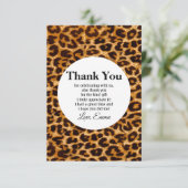 動物,アニマルプリント,ヒョウ,チーター感謝していユー 招待状 (スタンド正面)