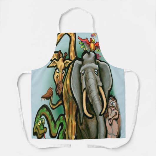 動物 エプロン (正面)