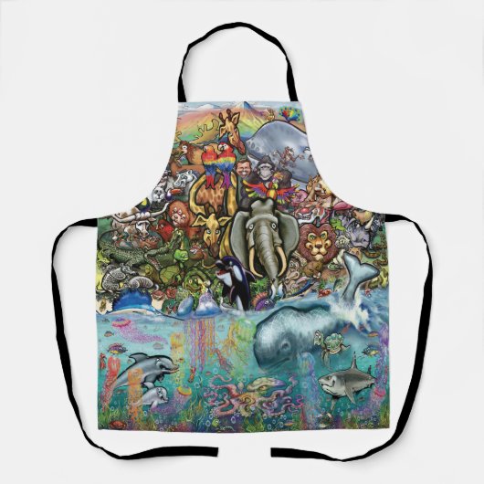 動物 エプロン (正面)