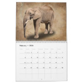 動物 カレンダー (2月 2026)