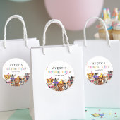 動物 キッズ 誕生日 ラウンドシール