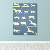動物 キャンバスプリント (インサイチュ (ウッドフロア))