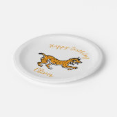 動物 – クール Iberian LYNX -ハッピーバースデー- ペーパープレート (アングル)