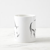 動物-サイ コーヒーマグカップ (中央)