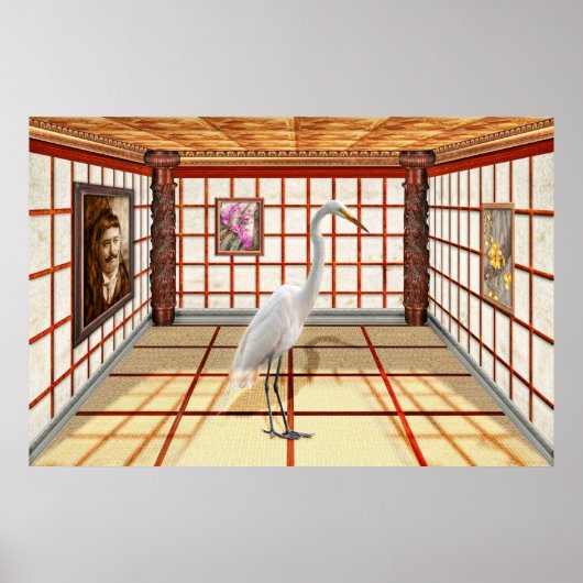 動物 - シラサギ ポスター (正面)