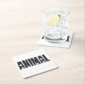 動物 – ジムボディビルフィットネス スクエアペーパーコースター (インサイチュ)